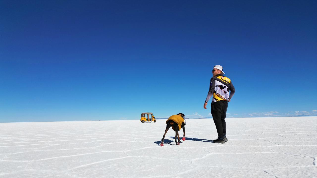 Ryan Magee is travelling on a Tuk Tuk from the tip of South America to the top of Alaska. Photo: Ryan Magee