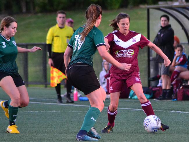 Manly Vale FC has claimed the 2019 MWFA women’s Challenge Cup final at Cromer Park. Picture: Graeme Bolton