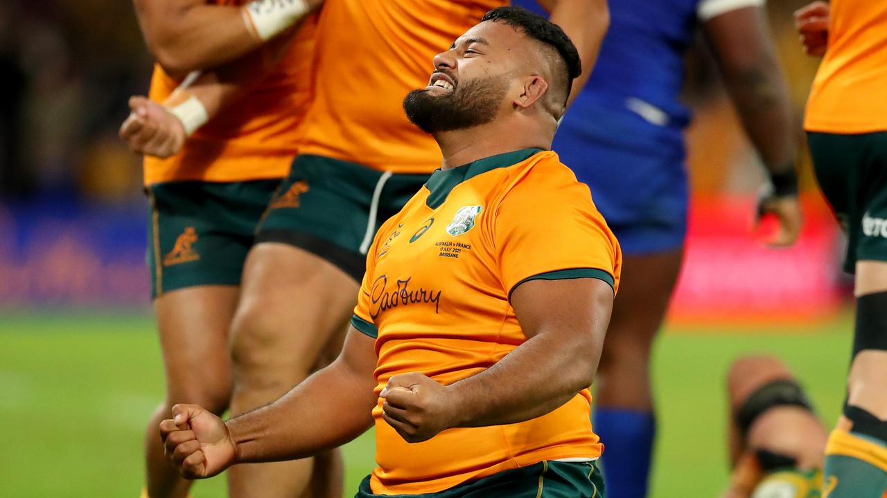 Taniela Tupou is superstitious about his boots. Picture: Kelly Defina/Getty Images