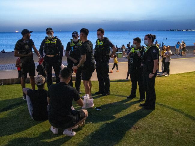 Port Phillip Inspector Helen Chugg says police are “powerless” to stop people bringing alcohol to the beach. Picture: Wayne Taylor