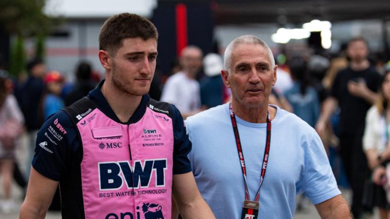 Jack Doohan of Australia with his dad Mick Doohan. (Photo by Kym Illman/Getty Images)