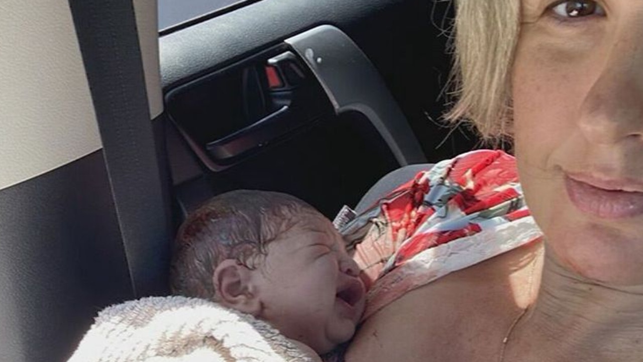 Macy was delivered safely and already home on Tuesday with her family. Picture: 9 News