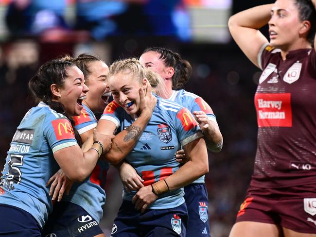 NSW thoroughly disposed of Queensland in the first game. Picture: Hannah Peters/Getty Images