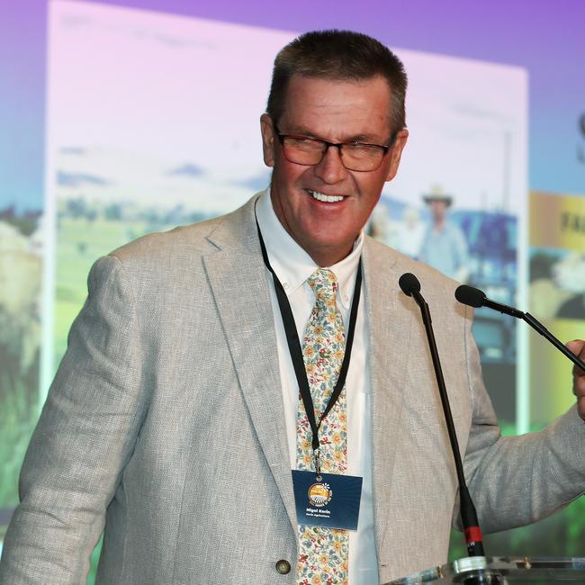 Leading NSW Merino producer Nigel Kerin and his family won the sheep farmer award.