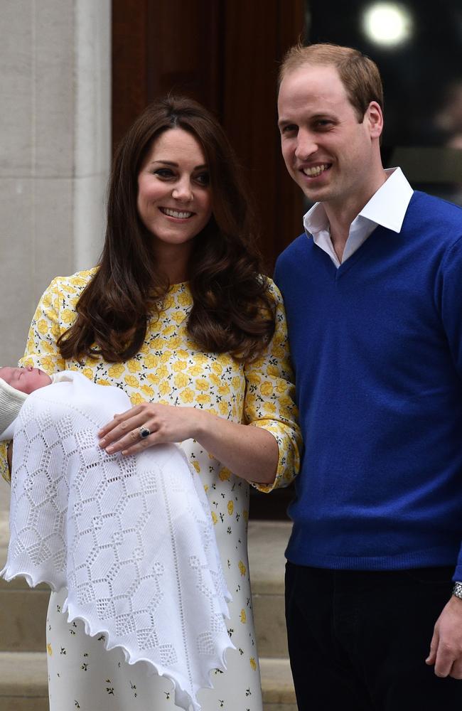 The Duchess of Cambridge looked flawless when she stepped out with Princess Charlotte in 2015. Picture: AFP/Leon Neal