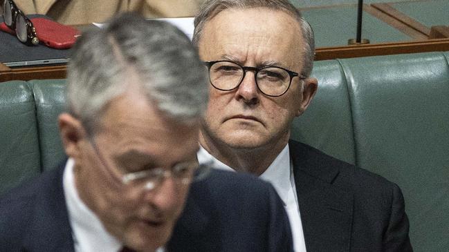 Anthony Albanese and Attorney-General Mark Dreyfus in federal parliament. Picture: NCA NewsWire / Gary Ramage