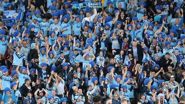 There were plenty of Blues fans at the dead rubber. (AAP Image/Jono Searle)