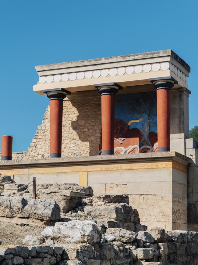 Part of the reconstructed Knossos Palace. Picture: Thomas Gravanis.