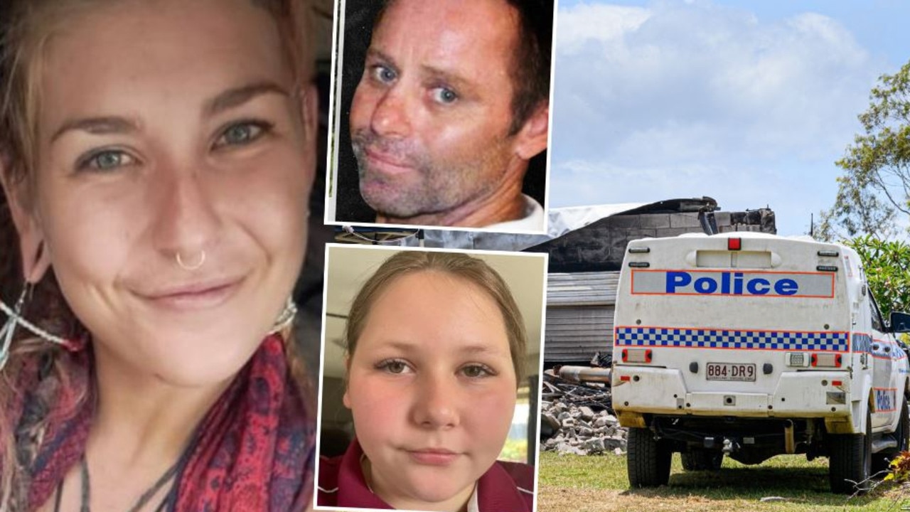 Kristen Olsen (left) has been charged with murder and arson after Biggenden baker Todd Mooney and his daughter Kirra were killed in a shed fire.