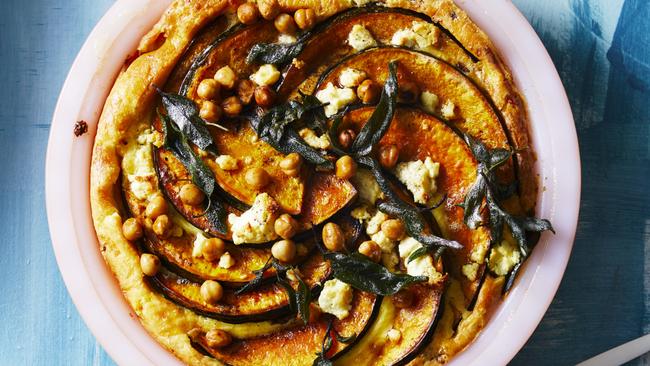 Savoury pumpkin ”pie” with burnt butter. Photo: Guy Bailey