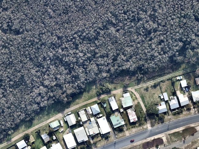 Crowdy Street in Harrington before the bushfires. Picture: Nearmap