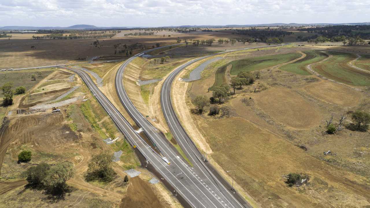 Toowoomba Second Range Crossing Gore Hwy Athol interchange.