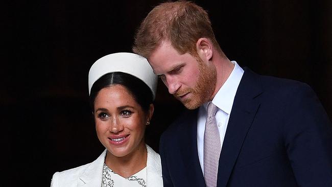 While Prince Harry will attend his grandfather’s funeral, Meghan, Duchess of Sussex, has been told not to travel by her doctor. Picture: AFP