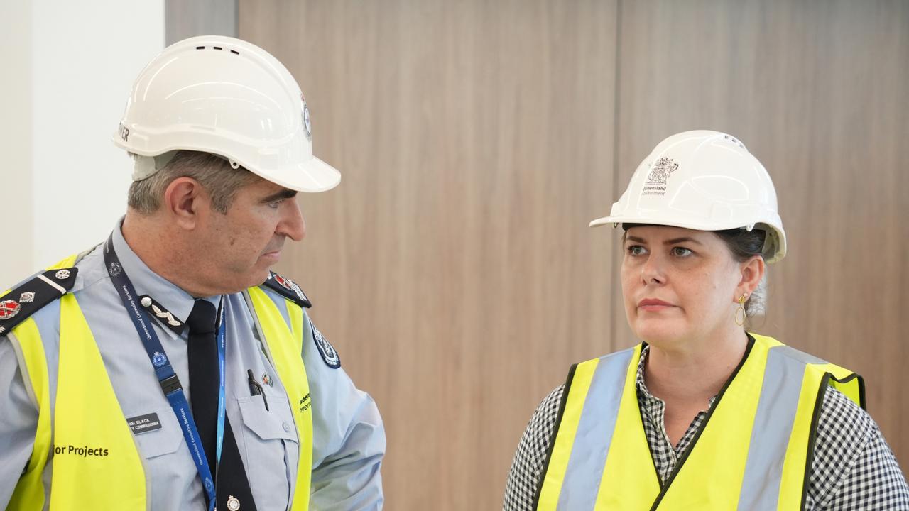 A look inside the Lockyer Valley Correctional Centre, which is under construction for the Queensland Government by contractor John Holland. Corrective Services Minister Nikki Boyd and QCS acting deputy commissioner Adam Black tour the facility ahead of its opening later in 2024.