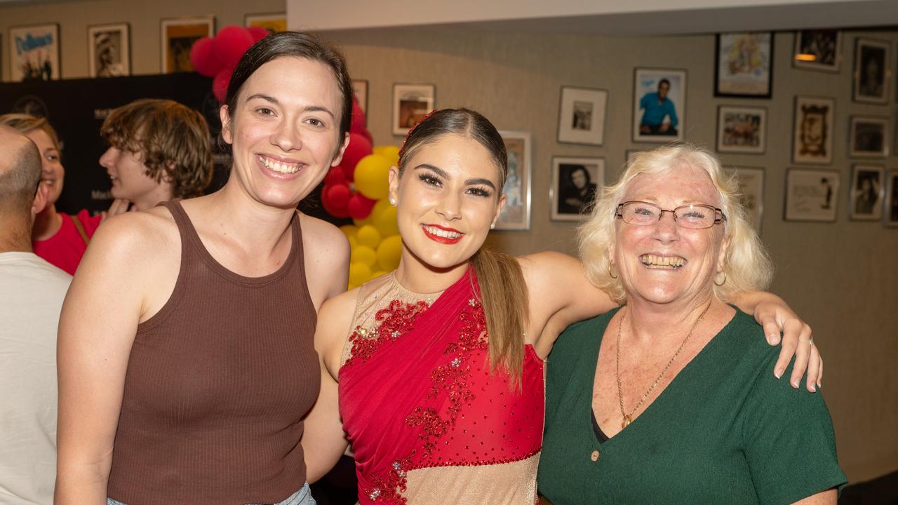 Chelsea Doyle, Charli Cross and Nanny Christine Cross at the 75th Mackay Eisteddfod 2022.Picture: Michaela Harlow