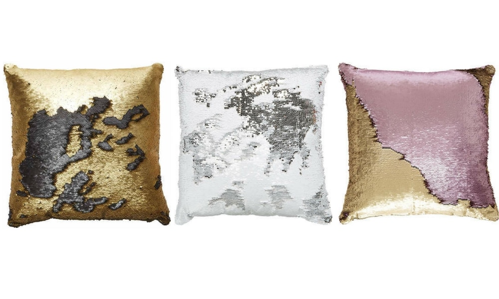 Sequin cheap pillow kmart