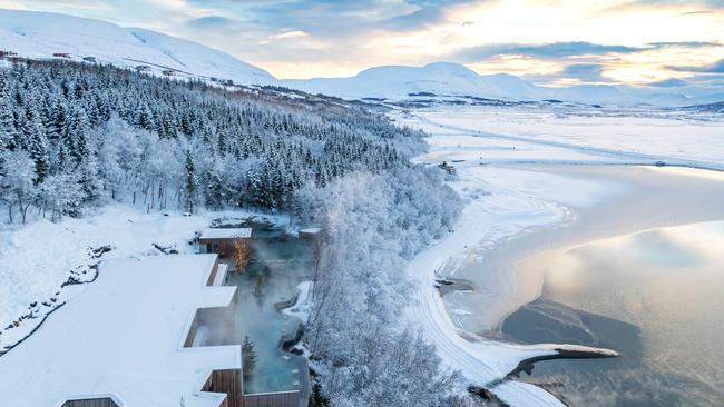 Forest Lagoon spa facility near Akureyri in northern Iceland.