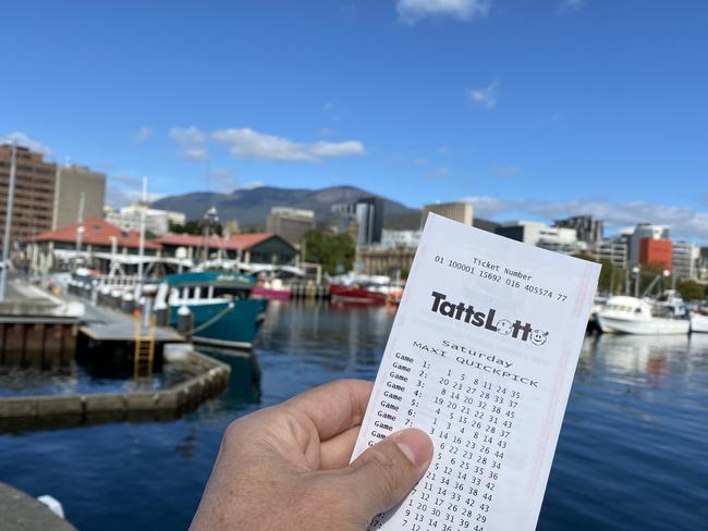 A Hobart man won $2 million on Father's Day.