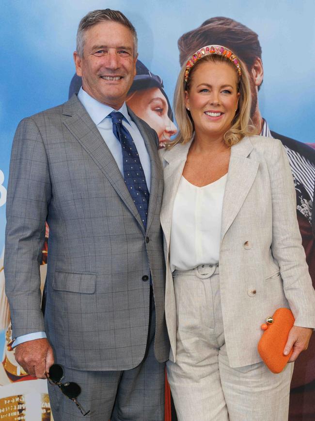 Samantha Armytage and her husband Richard Lavender. Picture: David Swift