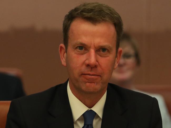 Minister for Education Dan Tehan in Cabinet meeting at Parliament House, Canberra. Picture Kym Smith