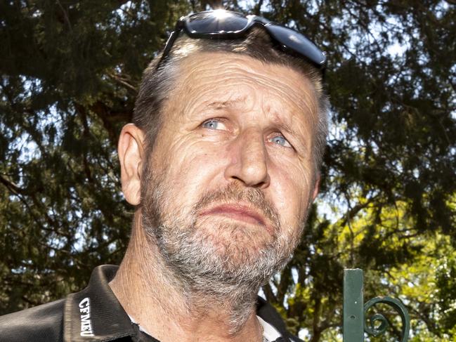 Newslocal/ Parramatta AdvertiserDarren  greenfield - CFMEU photographed at the Willow Grove protest on Friday, 25 September 2020. Willow Grove (88 Church St, Parramatta) fight to save the 1870s building from the bulldozer draws attention from Darug elders, CFMEU and the Shooters and Fishers Party.Newslocal / Picture / Monique Harmer