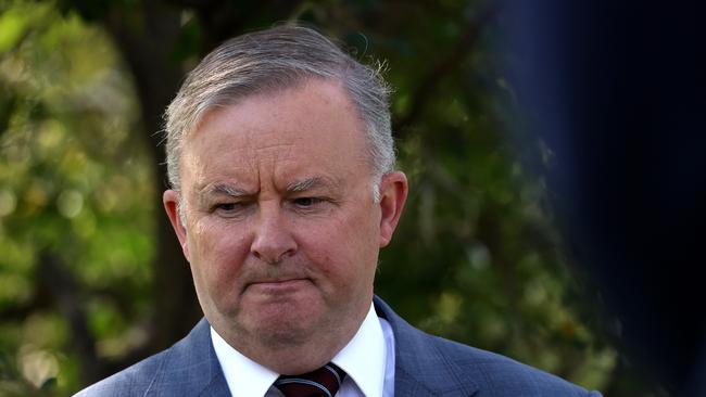 Opposition Leader Anthony Albanese in Sydney on Tuesday Picture: Dylan Coker