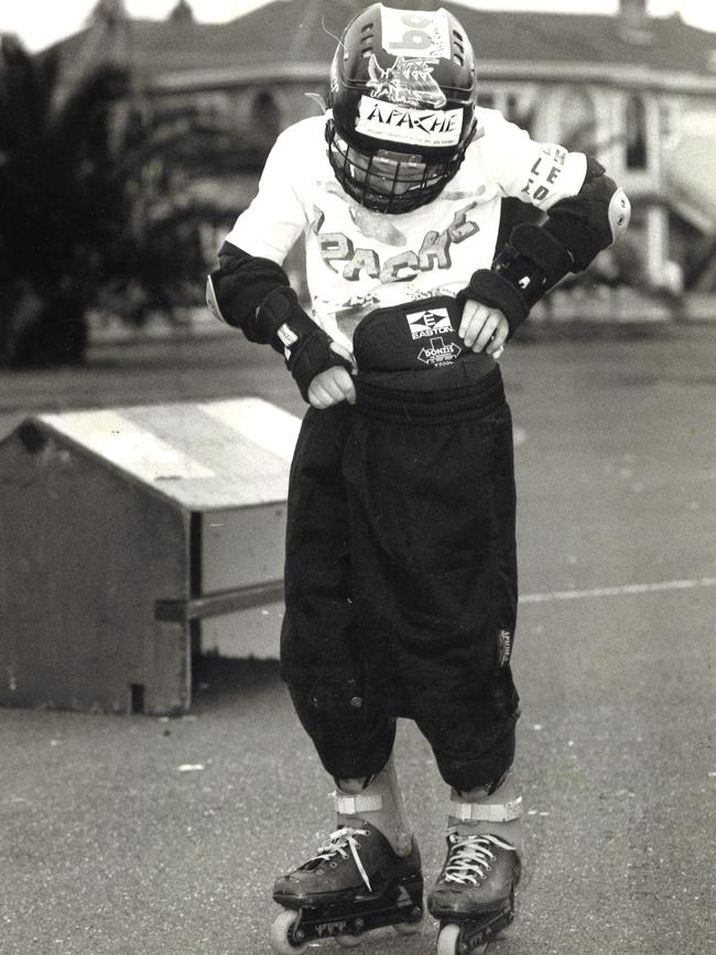 The relatively new craze of rollerblading boomed in 1992.