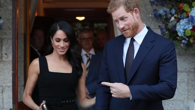 Meghan and Harry at the Ambassador’s Summer Party. Credit: AFP Photo/Pool/Brian Lawless