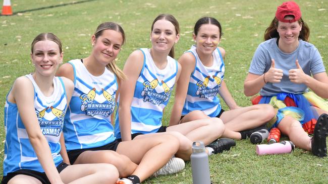 Bananas in Pyjamas' team members at the Red Rooster Junior Touch Carnival at Cyril Connell Fields, Rockhampton, on November 5, 2022.