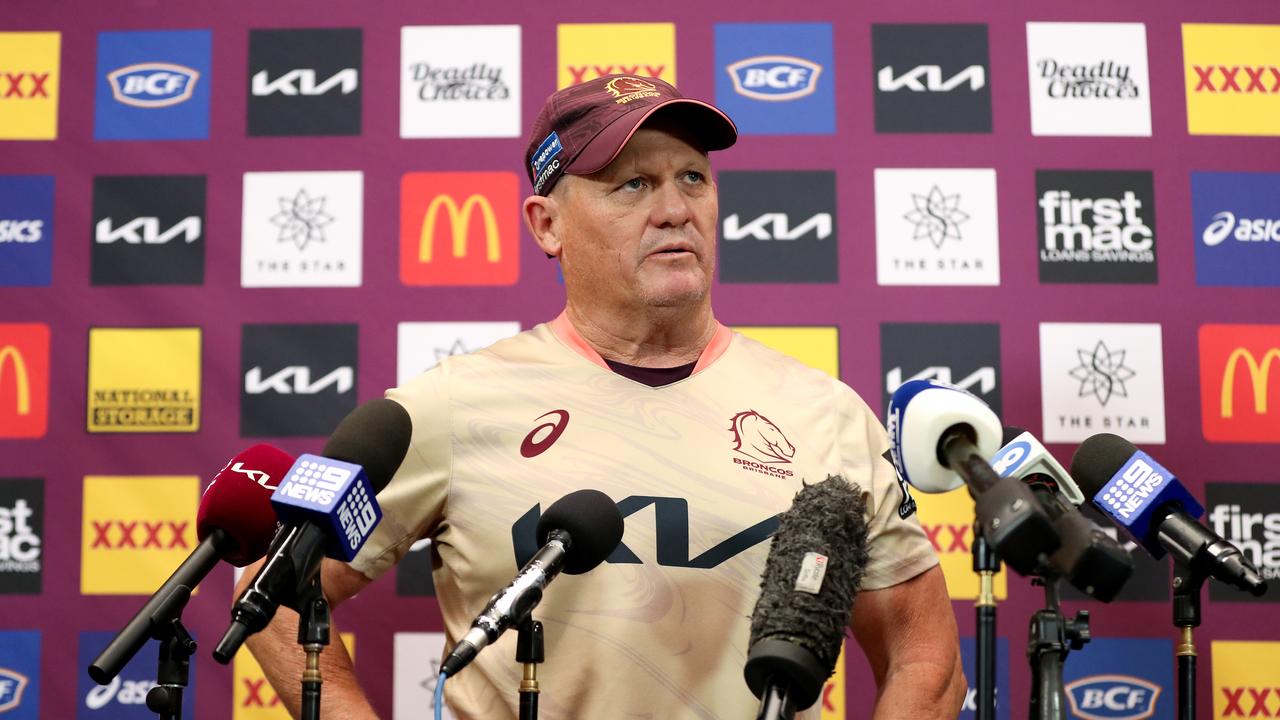 Kevin Walters fronting the media. Photo by Brendon Thorne/Getty Images