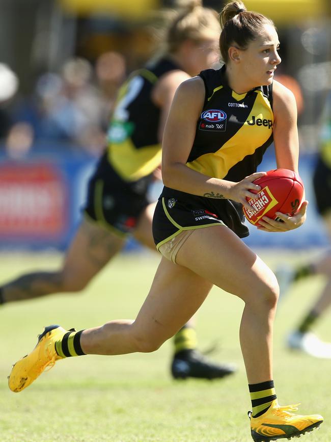 Monique Conti starred in Richmond’s debut AFLW season.