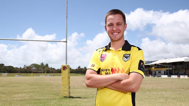 Young Cairns referee Guy Millar will become the first Cairns ref to officiate the Aaron Payne Cup grand final match, held in Townsville. PICTURE: BRENDAN RADKE