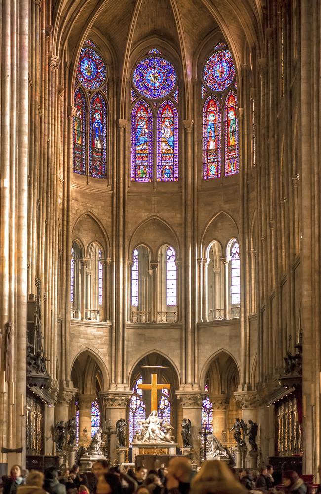 Vibrant interior showing the incredible interior and stained glass windows. Picture: istock