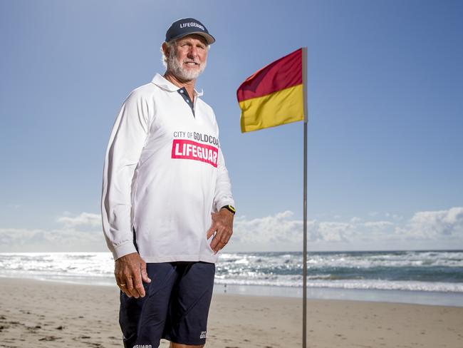 Rob Dorrough has called on his time as a lifeguard after 44 years. Picture: Jerad Williams