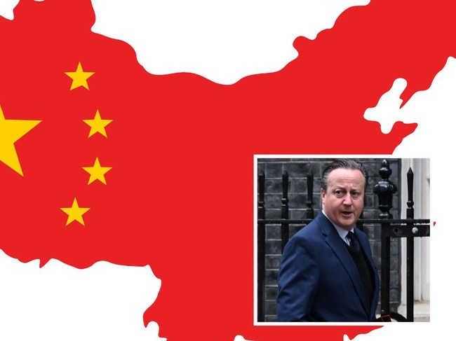 David Cameron has hit out at China. Picture: Supplied