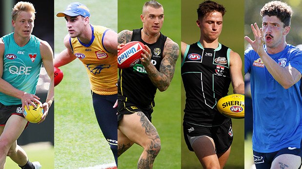 SuperCoach prices for Sydney, West Coast, Richmond, St Kilda and Western Bulldogs.