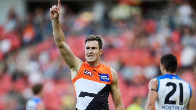 Jeremy Cameron booted six goals against the Suns. Picture: Getty