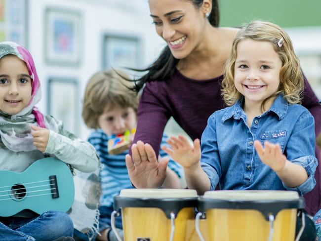 iStock image of children at a childcare centre having fun.