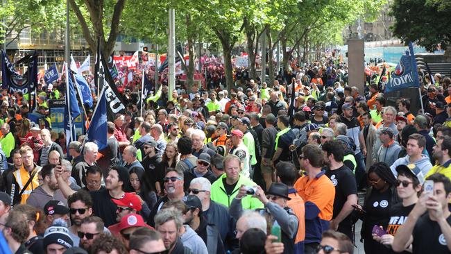 Thousands turned up to make a stand. Picture: Alex Coppel