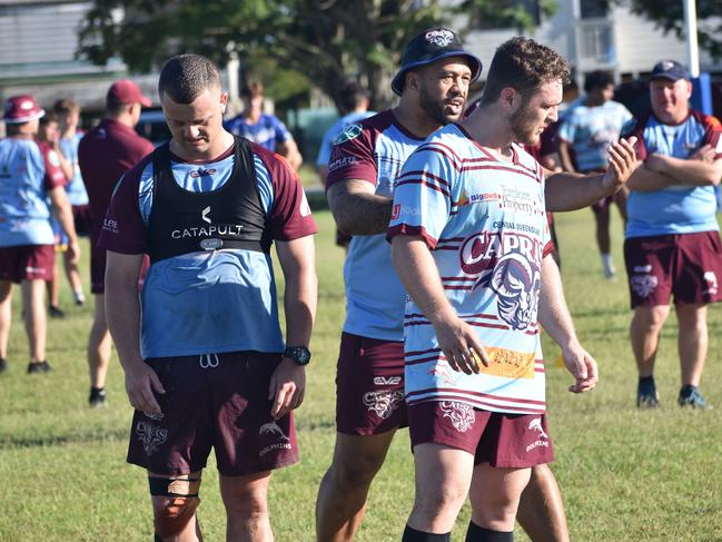 CQ Capras under-16, under-18, under-21 and senior men training at Kettle Park, Rockhampton, on December 3, 2022.