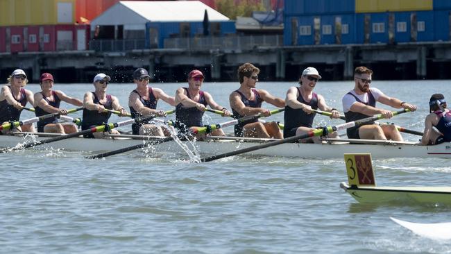 Hinze crew powers to victory at the King's Cup rowing race. Picture: Gary Lynagh