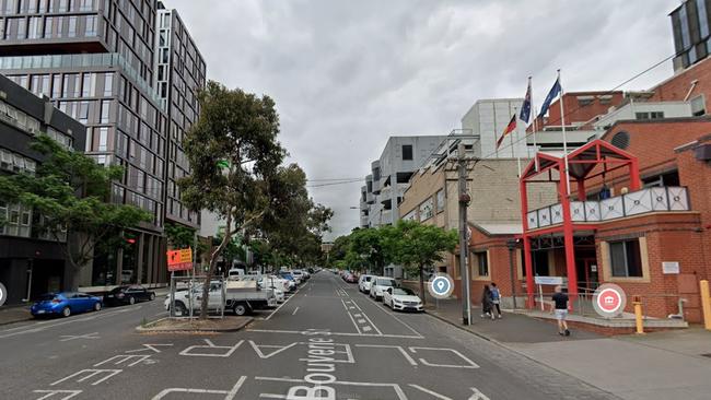 About 50 people have been rushed to safety after a blaze erupted in an inner-city student accommodation.