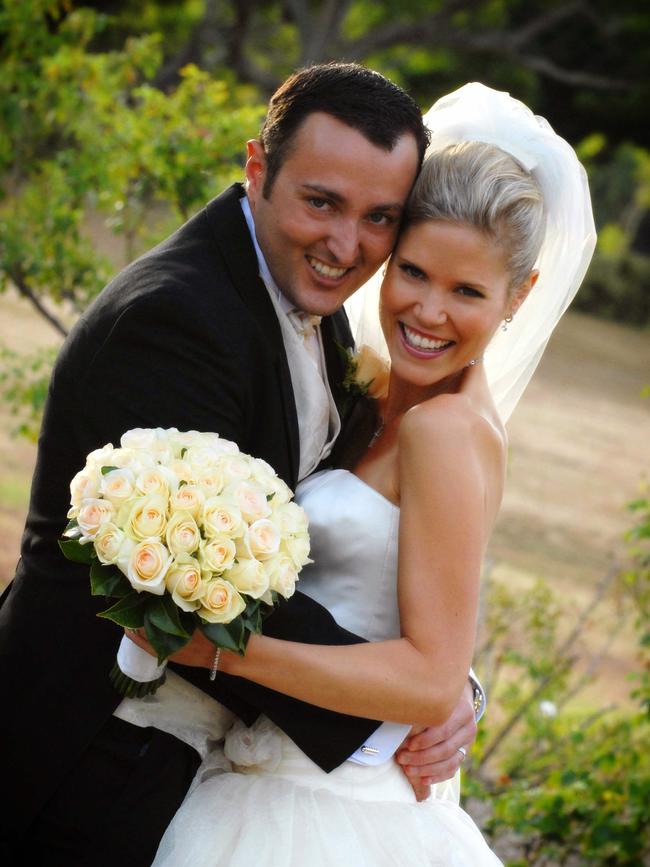 Donny and Jess Gambaro on their wedding day.