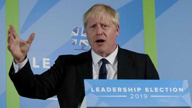 Boris Johnson at a party leadership hustings in Carlisle. Picture; AP.