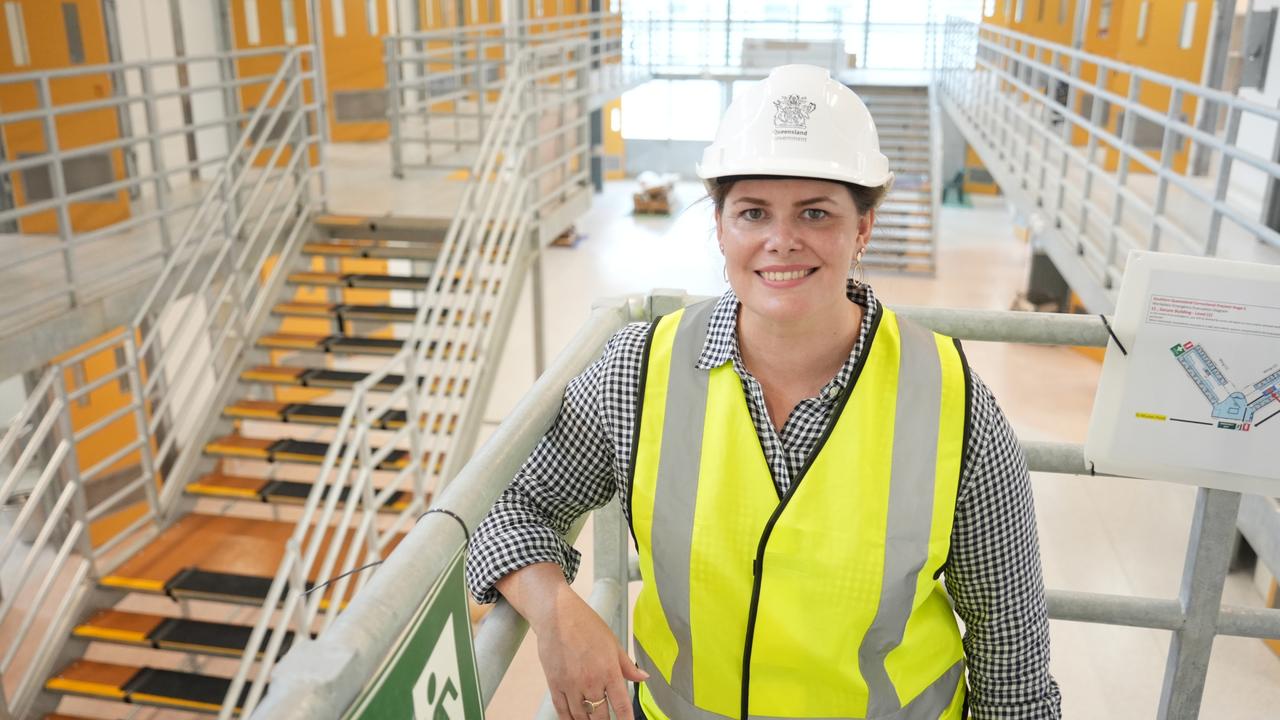 Corrective Services Minister Nikki Boyd tours the facility ahead of its opening later in 2024.