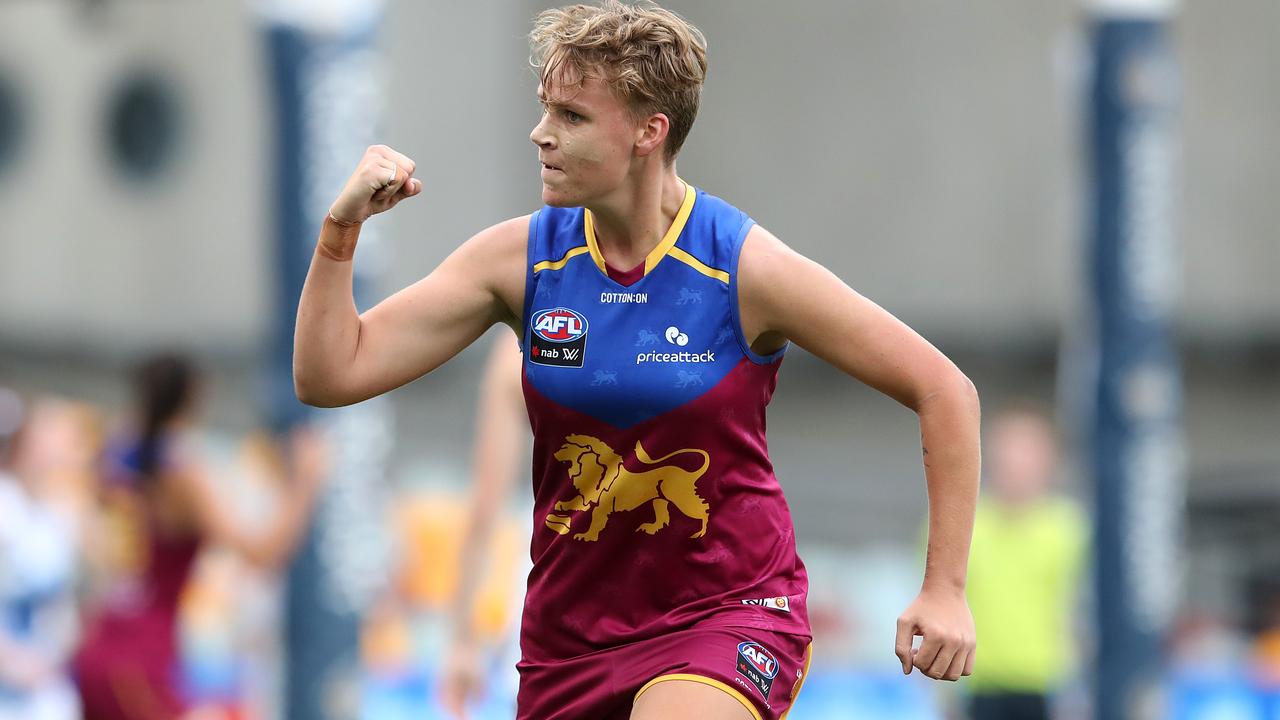 Dakota Davidson has been a forwardline sparkplug for the Lion. Picture: AFL Photos/Getty Images