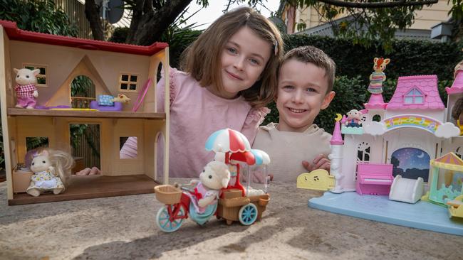 The Coltman Family own toys like Sylvanian Families, My Little Ponies, Care Bears and have a collection Pokemon cards. Picture: Tony Gough