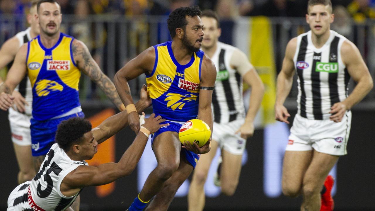 Willie Rioli’s Instagram post was deleted. Picture: Tony McDonough