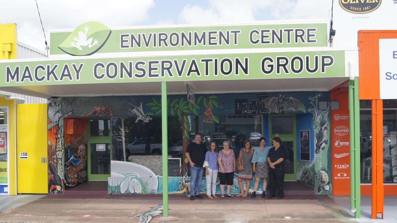 Mackay Conservation Group representatives at their Mackay office. Picture: Heidi Petith