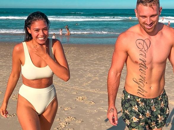 Bryce Cartwright with partner Shanelle Cartwright. Picture Suppliedhttps://www.instagram.com/shanellept/?hl=en